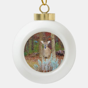 kerstcadeau keramische bal ornament