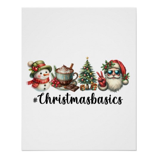 Kerstcadeau Kerst basics Perfect Poster (Voorkant)