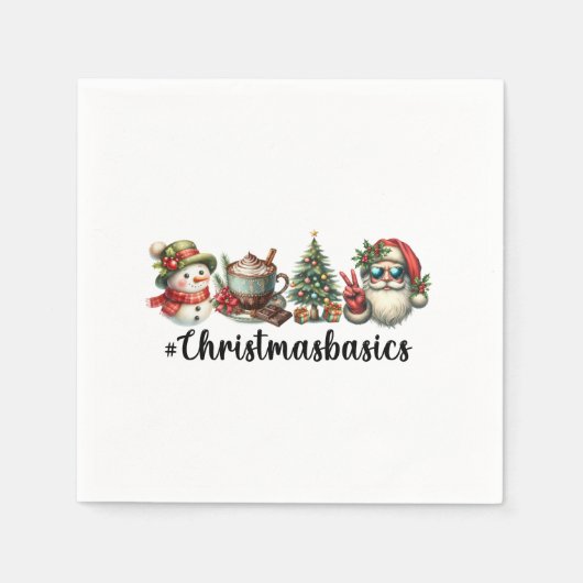 Kerstcadeau Kerst basics Servet (Voorkant)