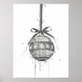 Kerstcadeau Kerstbal Poster
