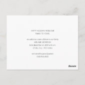 kerstcadeau, kerstcadeau, kerstcadeaukaart briefkaart (Achterkant)