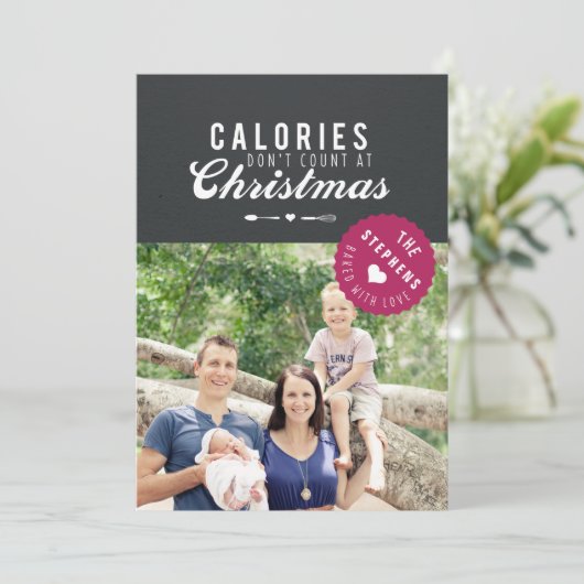 kerstcadeau kerstcadeau label met kerstcadeau feestdagenkaart (Staand voorkant)