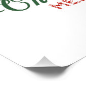 Kerstcadeau Kerstclub Perfect Poster (Hoek)