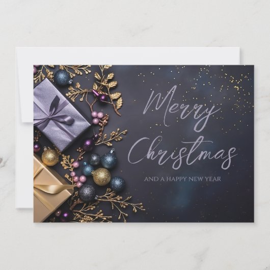 Kerstcadeau kerstkaart kaart (Voorkant)