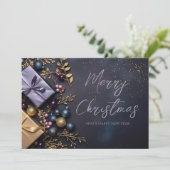Kerstcadeau kerstkaart kaart (Staand voorkant)