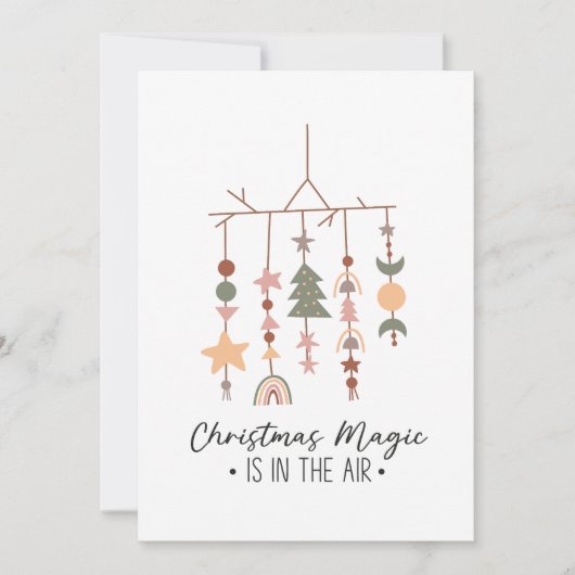 Kerstcadeau Kerstmagie hangt in de lucht Kaart (Voorkant)