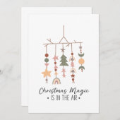 Kerstcadeau Kerstmagie hangt in de lucht Kaart (Voorkant / Achterkant)