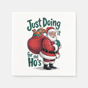 Kerstcadeau Kerstman doet het gewoon Servet