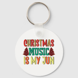 Kerstcadeau Kerstmuziek is mijn jun Sleutelhanger
