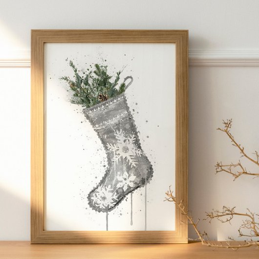 Kerstcadeau Kerstsok Poster