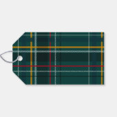 kerstcadeau klassiek groen feestnummer cadeaulabel (Achterkant Horizontaal)