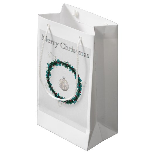 kerstcadeau klein cadeauzakje (Voorkant Gekanteld)