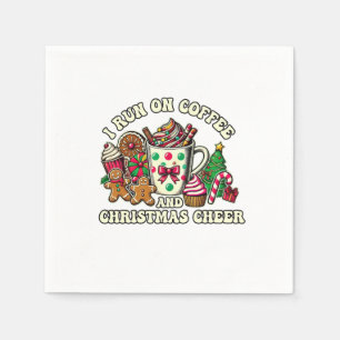 Kerstcadeau Koffie en Kerstvreugde Servet