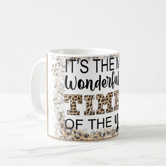 kerstcadeau koffiemok (Voorkant links)