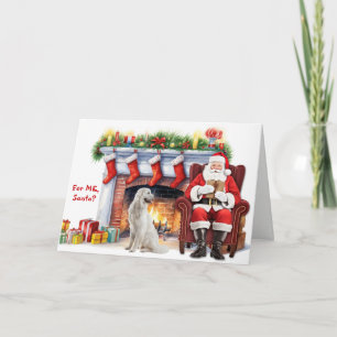 Kerstcadeau Kuvasz-hond Kerstmis Feestdagen Kaart