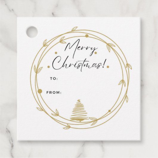 kerstcadeau-Label Bedankjes Labels (Voorkant)