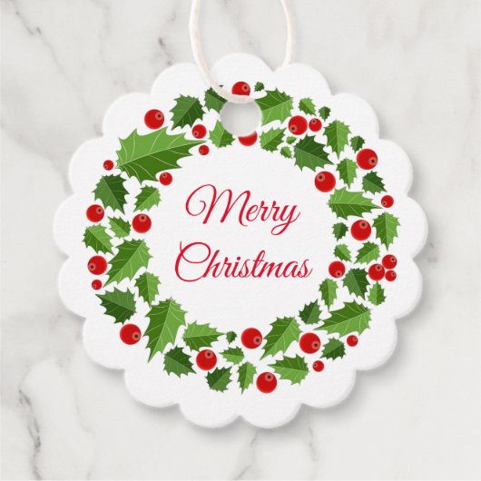 kerstcadeau-Label Bedankjes Labels (Voorkant)