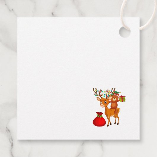 kerstcadeau-Label Bedankjes Labels (Achterkant)