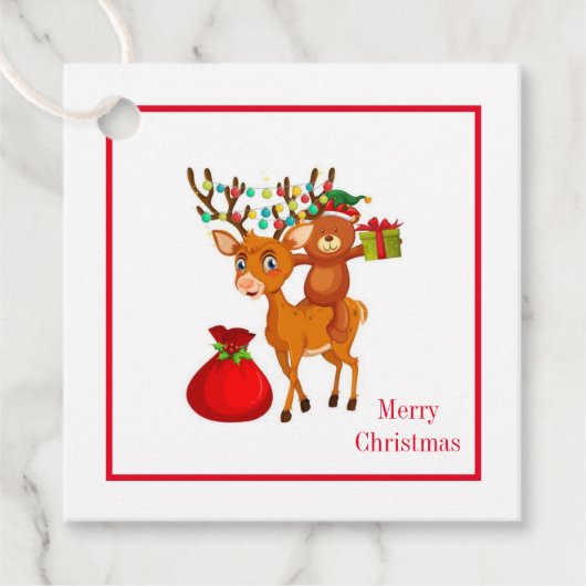 kerstcadeau-Label Bedankjes Labels (Voorkant)