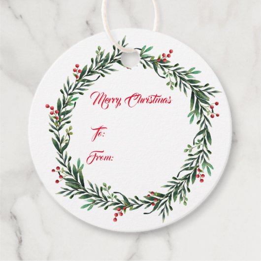 kerstcadeau-Label Bedankjes Labels (Voorkant)