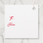 kerstcadeau-Label Bedankjes Labels (Achterkant)