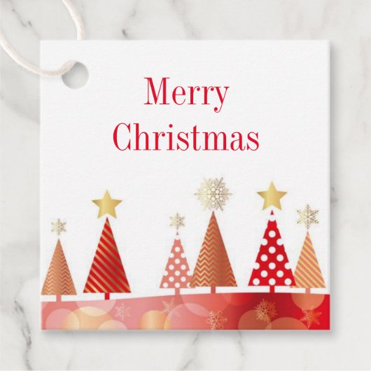 kerstcadeau-Label Bedankjes Labels (Voorkant)