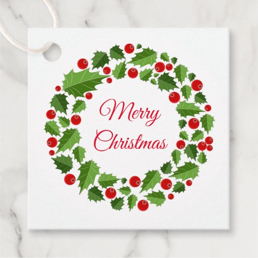 kerstcadeau-Label Bedankjes Labels (Voorkant)