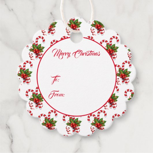 kerstcadeau-Label Bedankjes Labels (Voorkant)