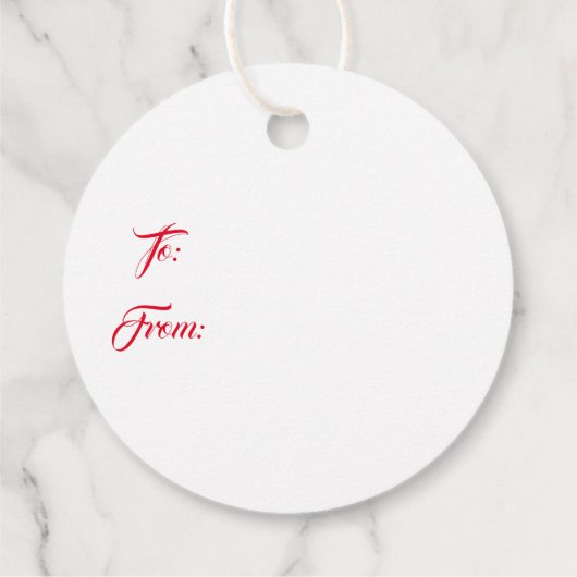 kerstcadeau-Label Bedankjes Labels (Achterkant)