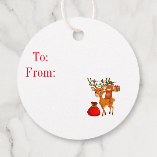 kerstcadeau-Label Bedankjes Labels (Achterkant)