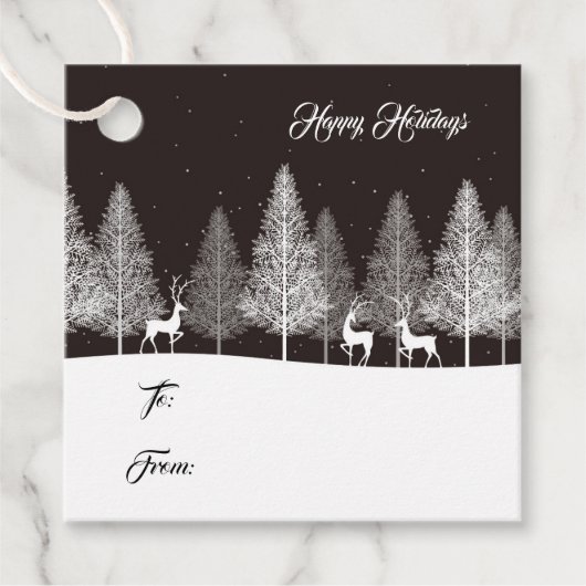 kerstcadeau-Label Bedankjes Labels (Voorkant)