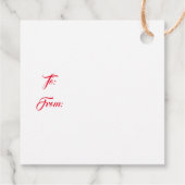 kerstcadeau-Label Bedankjes Labels (Achterkant)