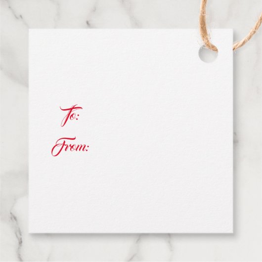 kerstcadeau-Label Bedankjes Labels (Achterkant)