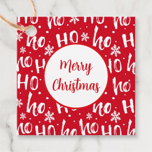 kerstcadeau-Label Bedankjes Labels (Voorkant)