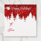 kerstcadeau-Label Bedankjes Labels (Voorkant)