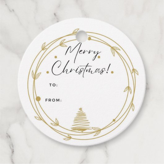 kerstcadeau-Label Bedankjes Labels (Voorkant)