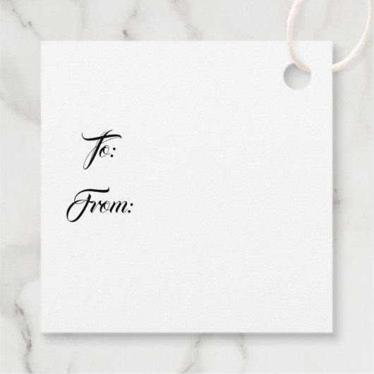 kerstcadeau-Label Bedankjes Labels (Achterkant)