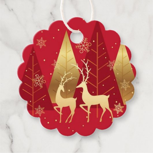 kerstcadeau-Label Bedankjes Labels (Voorkant)