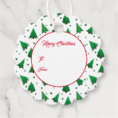 kerstcadeau-Label Bedankjes Labels (Voorkant)