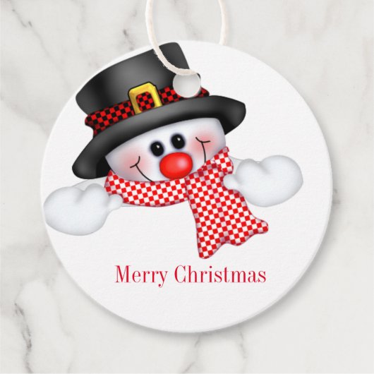 kerstcadeau-Label Bedankjes Labels (Voorkant)