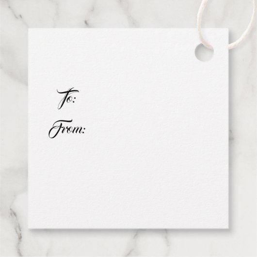 kerstcadeau-Label Bedankjes Labels (Achterkant)