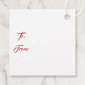 kerstcadeau-Label Bedankjes Labels (Achterkant)