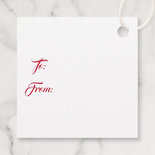 kerstcadeau-Label Bedankjes Labels (Achterkant)