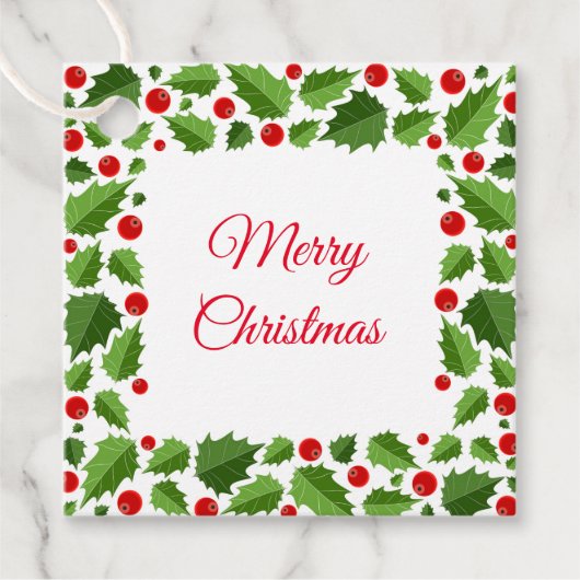 kerstcadeau-Label Bedankjes Labels (Voorkant)