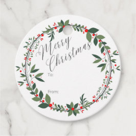 kerstcadeau-Label Bedankjes Labels