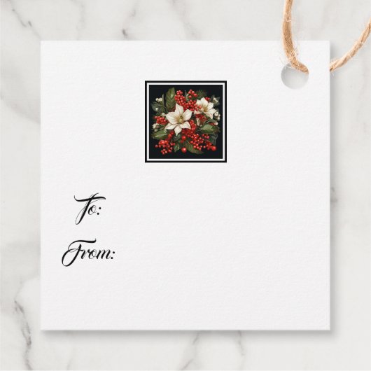 kerstcadeau-Label Bedankjes Labels (Achterkant)