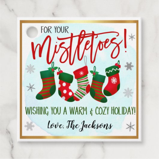 kerstcadeau-Label Bedankjes Labels (Voorkant)