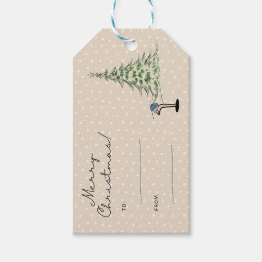 kerstcadeau-Label Cadeaulabel (Voorkant)