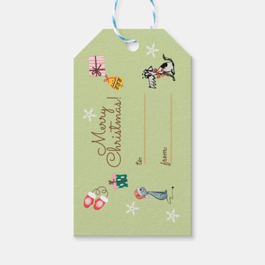 kerstcadeau-Label Cadeaulabel (Voorkant)