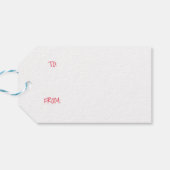 kerstcadeau-Label Cadeaulabel (Achterkant Horizontaal)